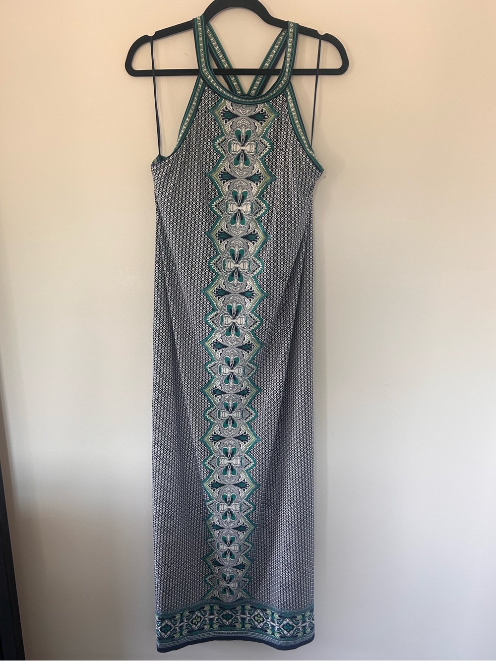 Max Studio Maxi Dress - Green/Blue/White